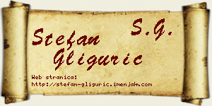 Stefan Gligurić vizit kartica